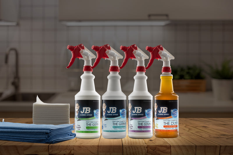 Bundle - Don't Get Caught Up In The Dust, Germs, Grime & Stains Cleaners with Accessories
